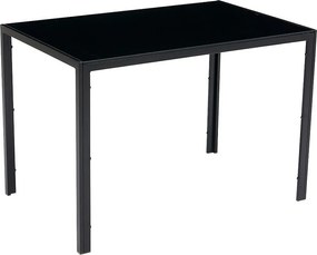 Jedálenský set 4x stolička + stôl Catini Austin - Čierna