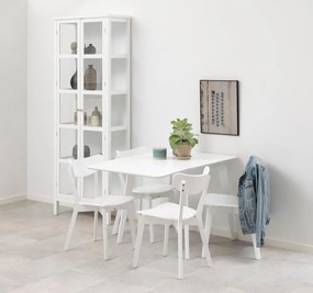 Jídelní rozkládací stůl Roxby 80/120 cm bílý