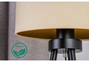 Duolla - Stolná lampa OVAL VEGAN 1xE27/15W/230V pr. 30 cm krémová