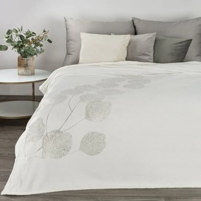 Dekorstudio Deka s rastlinným vzorom GINKO2 150x200cm - biela