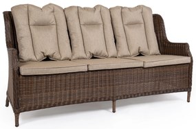 Záhradná ratanová trojsedačka KINGSTON Farba: tmavosivý melír