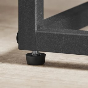 Stojan na kvety so štyrmi policami - mramor / čierne nohy