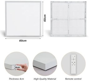 Brilagi-LED stmievateľné kúpeľňové svietidlo FRAME SMART LED/50W/230V IP44 biel+DO