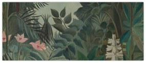 Obraz - Henri Rousseau, The Equatorial Jungle, reprodukcia (120x50 cm)