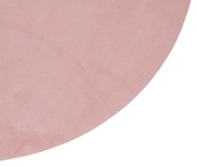 Zamatový plochý tienidlo ružový so zlatom 45 cm