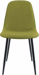 Sada 4 ks jedálenských stoličiek Maryam látka - zelená