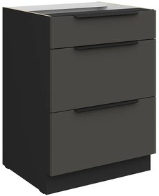 Kuchynská skrinka Aria-Gr/Bl Anti Fingerprint 60d 3s Bb