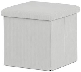 Autronic BONTEC Taburet s úložným priestorom, čierna, menčestrová látka, TAB-471 BK6 Farba: Krémová