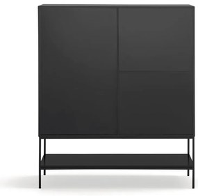 Čierna skrinka 120x140x45 cm Platt – Teulat