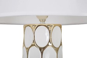 Stolná lampa Glam Carv 56 cm bielo-zlatá