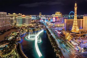 Plagát, Obraz - Las Vegas - Aerial View, (120 x 80 cm)