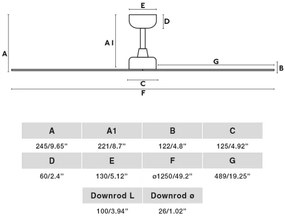 FARO 34274 - Stropný ventilátor MARINE M biela IP44 + diaľkové ovládanie