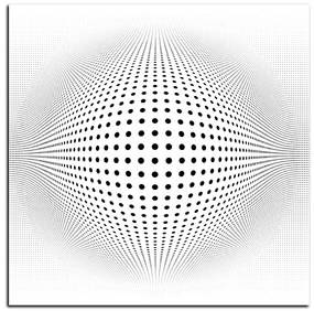 Obraz na plátne - Abstraktná geometrická sfera - štvorec 3218A (80x80 cm)