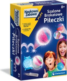 Vedecké zábavné laboratórium Clementoni 50702 trblietavé gulôčky