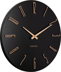 Nástenné hodiny Esmerado Karlsson KA6072BK, 40cm