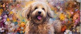 Obraz - Šťastný pes II. (120x50 cm)