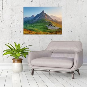 Sklenený obraz - Dolomity (70x50 cm)