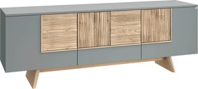 XXXLutz NÍZKA KOMODA, divoký dub, sivá, 192/68/45 cm Voglauer - Komody - 000142016344