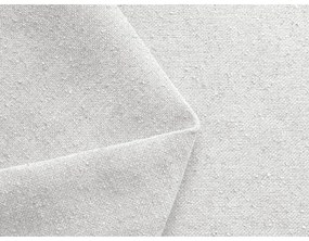 Biela čalúnená dvojlôžková posteľ s úložným priestorom s roštom 160x200 cm Hauke – Makamii