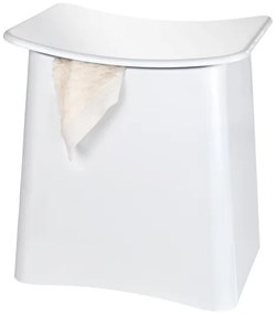 WENKO 22949100 - Stolička WING 45x48 cm biela/čierna