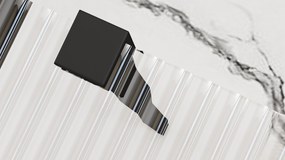 Rea Aero Intimo, sprchová zástena 100x200 cm, 8mm číre sklo, čierny profil, REA-K4121