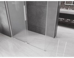 Mexen Velar, sprchový kút s posuvnými dverami 130 x 70 cm, 8mm sklo námraza, chrómová, 871-130-070-31-01
