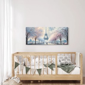 Obraz - Maľba z Paríža (120x50 cm)