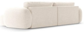 Krémovobiela ženilková rozkladacia/s úložným priestorom rohová pohovka Tonale – Cosmopolitan Design
