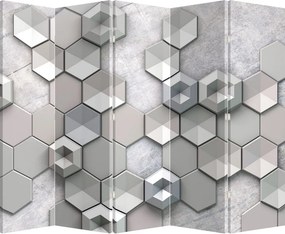 Paraván - 3D abstrakcie (210x170 cm)
