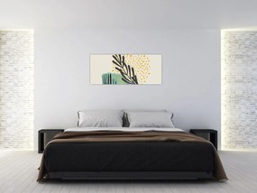 Obraz - Abstraktné listy N⁰3 (120x50 cm)