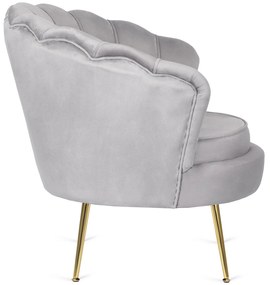 PROXIMA.store - Glamour kreslo ANGEL FARBA: sivá