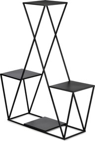 STOJAN NA KVETINÁČ BEN 95X78X24 CM ČIERNA