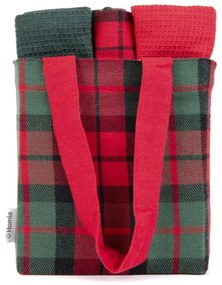 Sada kuchynských utierok TARTAN červená / zelená 870557