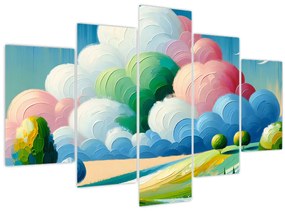Obraz - Krajinka s mrakom (150x105 cm)