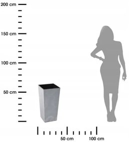 Kvetináč Porto 57x29 cm šedý betón