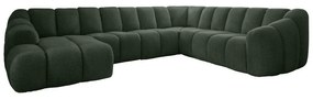 Tmavozelená rohová pohovka (pravý roh/do tvaru "U") Shell – Miuform