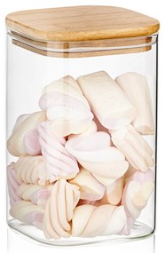 4Home Sklenená dóza na potraviny s vekom Bamboo, 950 ml, 950 ml