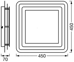 Ledvance - LED Stropné svietidlo ORBIS SPIRAL LED/26W/230V