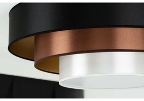 Duolla - LED Stropné svietidlo LUNETA LED/26W/230V pr. 60 cm 4000K čierna/medená