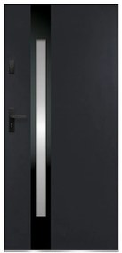 Dvere vchodové Temida S68 90L Antracit