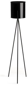 KOVOVÝ KVETINÁČ SO STOJANOM TRIPOD 110X25 CM ČIERNA