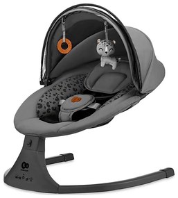 Kinderkraft lehátko LUMI 2 swing tmavo sivá