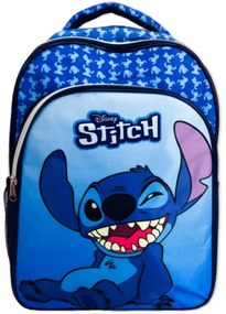 Chlapčenský školský batoh Lilo & Stitch - modrý s motívom mimozemšťana Stitcha - 20L