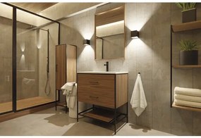 Kúpeľňová skrinka vysoká Industrial vlašský orech 35 x 160 x 30 cm