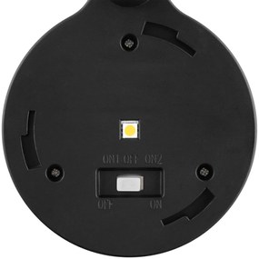 Solární LED lampa Lati 38 cm černá/teplá bílá