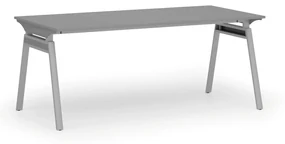 Kancelársky stôl PRIMO SIGMA, 1800 x 900 mm, sivá podnož, grafit