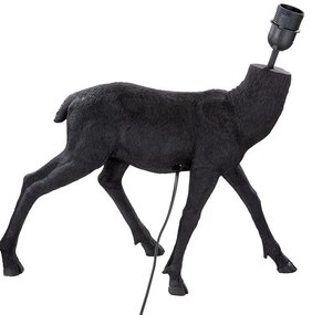 Čierna dekoratívna lampa JELEŇ 56*58