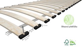 ATMOWOOD Drevený lamelový rošt 100 x 200 cm