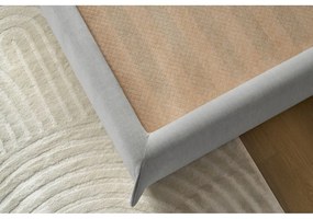 Svetlosivá čalúnená dvojlôžková posteľ s úložným priestorom s roštom 160x200 cm Clothilde – Bobochic Paris