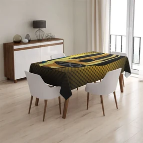Sablio Obrus Chevrolet Camaro Žltá mriežka - 90x90 cm